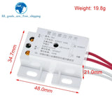 TZT 220V AC 50Hz Auto Infrared Sensor Switch PIR Microwave Radar Body Motion Sensor Module Adjustable For Time Distance Range