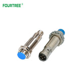 M12 Plug-in Proximity Sensor Metal Inductive Approach Switch With 4 Cores Air Plug Detect Distance 2mm 4mm PNP/NPN NO NC