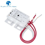 TZT 220V AC 50Hz Auto Infrared Sensor Switch PIR Microwave Radar Body Motion Sensor Module Adjustable For Time Distance Range