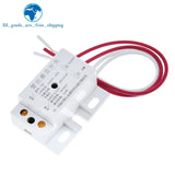 TZT 220V AC 50Hz Auto Infrared Sensor Switch PIR Microwave Radar Body Motion Sensor Module Adjustable For Time Distance Range