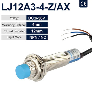 LJ12A3-4-Z/BX LJ12A3-4-Z/nach Proximity Switch Inductive Proximity Sensor Detection Switch NPN/PNP DC 6-36V-Ansatzsensor 12mm