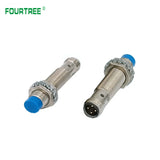 M12 Plug-in Proximity Sensor Metal Inductive Approach Switch With 4 Cores Air Plug Detect Distance 2mm 4mm PNP/NPN NO NC