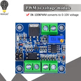 PWM to Voltage Converter Module 0%-100% to 0-10V for PLC MCU Digital to Analog Signal PWM Adjustabl Converter Power Module