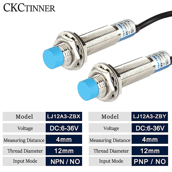 LJ12A3-4-Z/BX LJ12A3-4-Z/nach Proximity Switch Inductive Proximity Sensor Detection Switch NPN/PNP DC 6-36V-Ansatzsensor 12mm