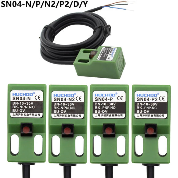 SN04-N SN04-N2 SN04-P SN04-P2 SN04-Y1 Berühmter Sn04N 4mm-Ansatzsensor NPN, 3 Draht, Nr. 6-30 V DC Induktiver Proximitätsschalter