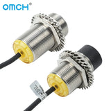 OMCH Long Distance Inductive Proximity Switch Double Detection Range 25mm LLJ30A3-25-Z / P1 Metal sensor DC PNP 3-wire