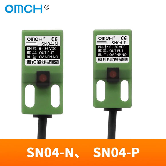 OMCH SN04-N Famous SN04N 4mm Approach Sensor NPN 3 wire NO 6-30V DC Inductive Proximity Switch