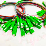 1/10/20pcs/lot Splitter 1X2 1X4 1X8 1X16 1X32 PLC SC/APC Fiber Optic Single Mode 0.9mm G657A1 LSZH 1m PVC Color