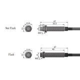 GTRIC Long Distance Proximity Sensor M8 10-30V NPN PNP NO NC Flush Non-Flush Sensing Range 2mm 4mm Inductive Switch