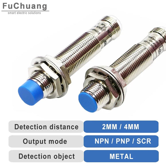 M12 Inductance Proximity Sensor Plug-in type 6-36VDC 90-250VAC NPN PNP NO NC NO+NC Cylindrical Metal Approach Switch IP65