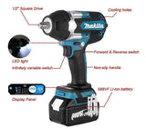 Makita DTW700 18V Brushless Electric Wrench Cordless Drill Screwdriver Free Delivery Large Torque Power Tools Torque Wrench New