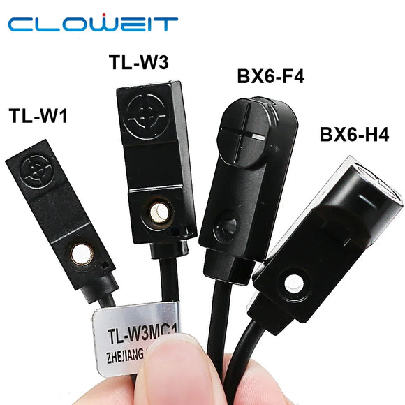 CLOWEIT TL-W3-Serie Metalldetektion kleiner Quadratschalter Nicht-Flush 3mm 4mm DC 3-Wire Induktiver Nähe