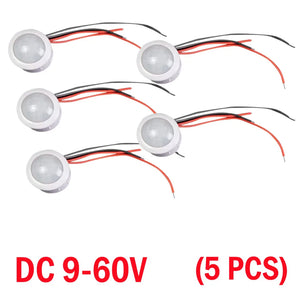 10/5pcs Pir Infrared Motion Automatic Light Sensor IR Detector Switch 12V 24V DC 110V 220V AC Human Body Induction Night Lamp