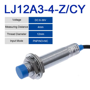 10PCS LJ12A3-4 BX/BY/AX/AY J-DZ/EZ Inductive Proximity Switch LJ12A3-2 BX NPN PNP Sensor NO NC DC5~36V 4mm Detection Distance