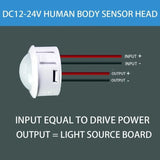 10/5pcs Pir Infrared Motion Automatic Light Sensor IR Detector Switch 12V 24V DC 110V 220V AC Human Body Induction Night Lamp