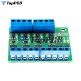 4-Channel MOS PLC Amplifier Board Driver Module PWM 3-20V to 3.7-27V DC 10A Board Driver 4-Channel MOSFET PLC Amplifier