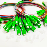 1/10/20pcs/lot Splitter 1X2 1X4 1X8 1X16 1X32 PLC SC/APC Fiber Optic Single Mode 0.9mm G657A1 LSZH 1m PVC Color