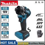 Makita DDF083 20+1 Torque 280N.m Brushless Electric Screwdriver Rechargeable Cordless Electric Drill Screw Driver