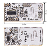 High Performance Motion Sensor HW-MS03 2.4GHz to 5.8GHz Microwave Radar Human body induction PIR switch Module for Arduino Diy