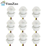 10/5pcs Pir Infrared Motion Automatic Light Sensor IR Detector Switch 12V 24V DC 110V 220V AC Human Body Induction Night Lamp