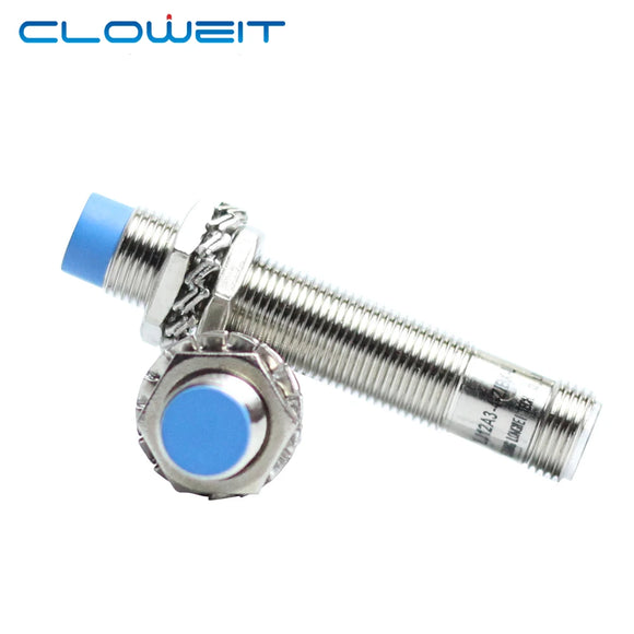 Cloweit IP65 M12 Inductance Proximity Sensor NPN PNP DC10-30V 4pin Connect Cylindrical Metal Approach Switches LJ12A3 Series