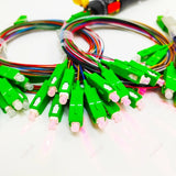 1/10/20pcs/lot Splitter 1X2 1X4 1X8 1X16 1X32 PLC SC/APC Fiber Optic Single Mode 0.9mm G657A1 LSZH 1m PVC Color