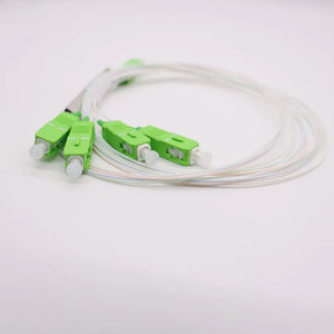 Free Shipping 10pcs/lot Splitter 1X2 1X4 1X8 1X16 1X32 PLC SC/APC Fiber Optic Single Mode 0.9mm G657A1 LSZH 1m  PVC