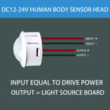 DC 12V 24V PIR Infrared Motion Automatic Sensor Detector Smart IR Light Switch  Human Body Induction Indoor Outdoor Lamp