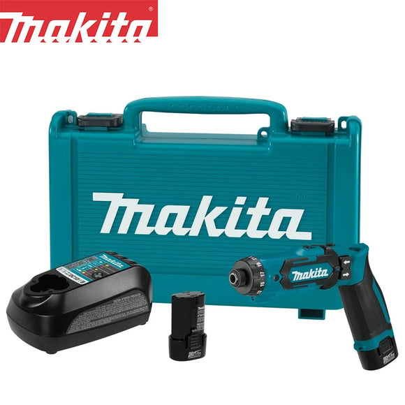 Makita DF012 DF012DSE Electric Screwdriver 7.2V Lithium-Ion Cordless 90 Degree Right Angle Folding With Auto-Stop Clutch Driver