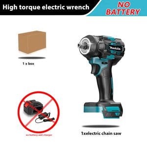 Makita Electric Wrench 560Nm Brushless Moter Impact Wrench Car Repair LED Lighting Cordless Power Tools For Makita 18V Battery