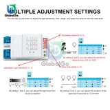 AC220-240V 5.8GHz Microwave Radar Sensor Switch Multi-Adjustment Body Motion Detector High Sensitivity LED Light Sensor Switch