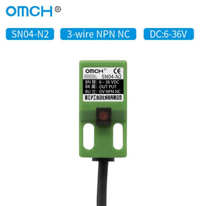 OMCH SN04-N Famous SN04N 4mm Approach Sensor NPN 3 wire NO 6-30V DC Inductive Proximity Switch