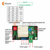 SMC02 DC 5-30V 4A  Stepper Motor Driver Motor Controller Reverse Pulse Speed Control Board Programmable PLC Serial Communication