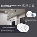 Double Probe Motion Sensor AC 220V-240V PIR Motion Detector Automatic 180 ° Switch Light Outdoor Infrared Sensor IP65 Waterproof