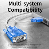 Unnlink USB to RS232 Cable DB9 COM Port Serial PDA 9 Pin DB9 Converter Adapter For Computer PLC