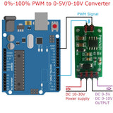 PWM to DAC Converter 0-100% Pulse signal to 0-5V/0-10V Voltage output for Arduino for UNO MEGA PLC